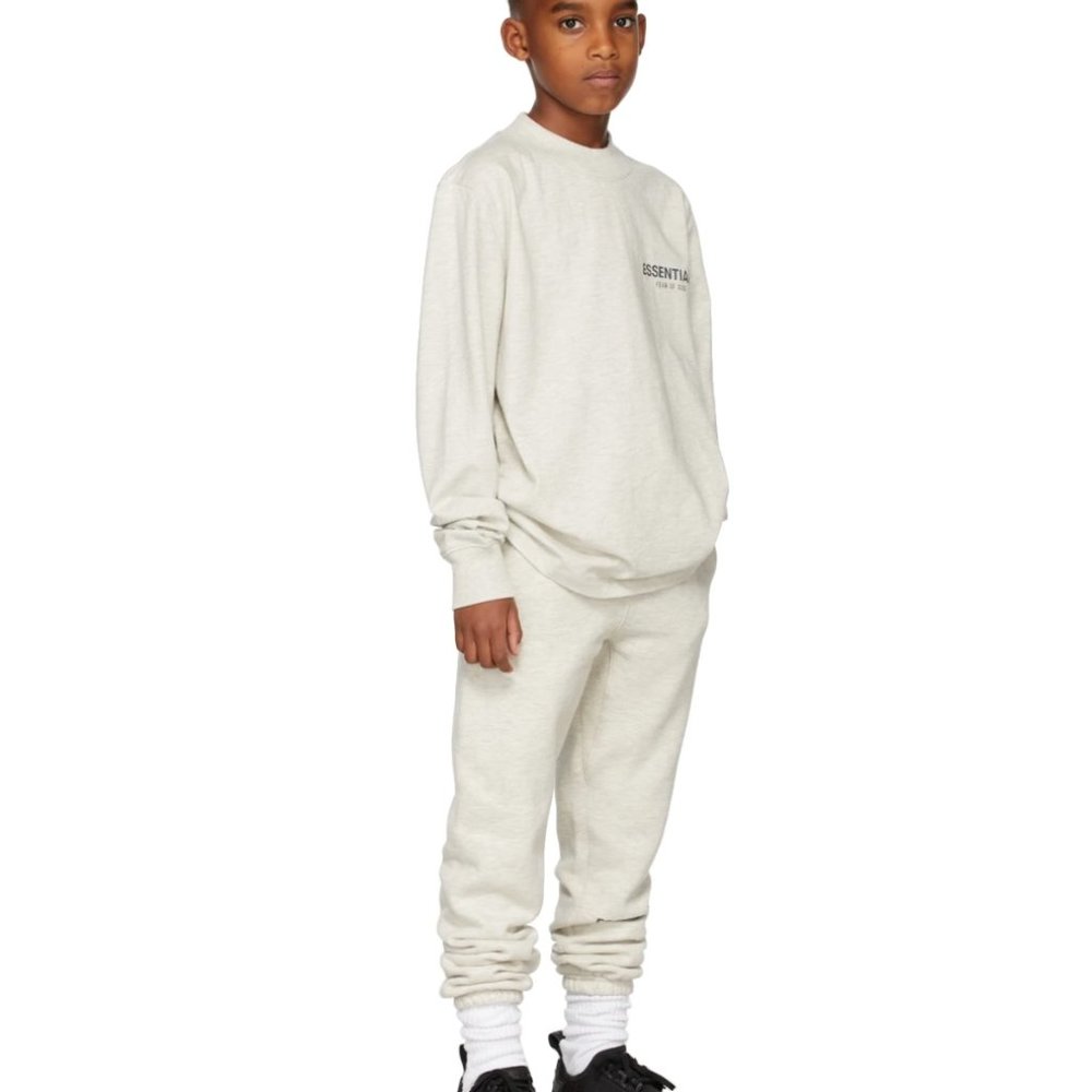 ESSENTIALS Off-White Jersey Long Sleeve T-Shirt
